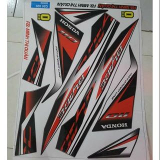 Tem rời honda blade cam đen