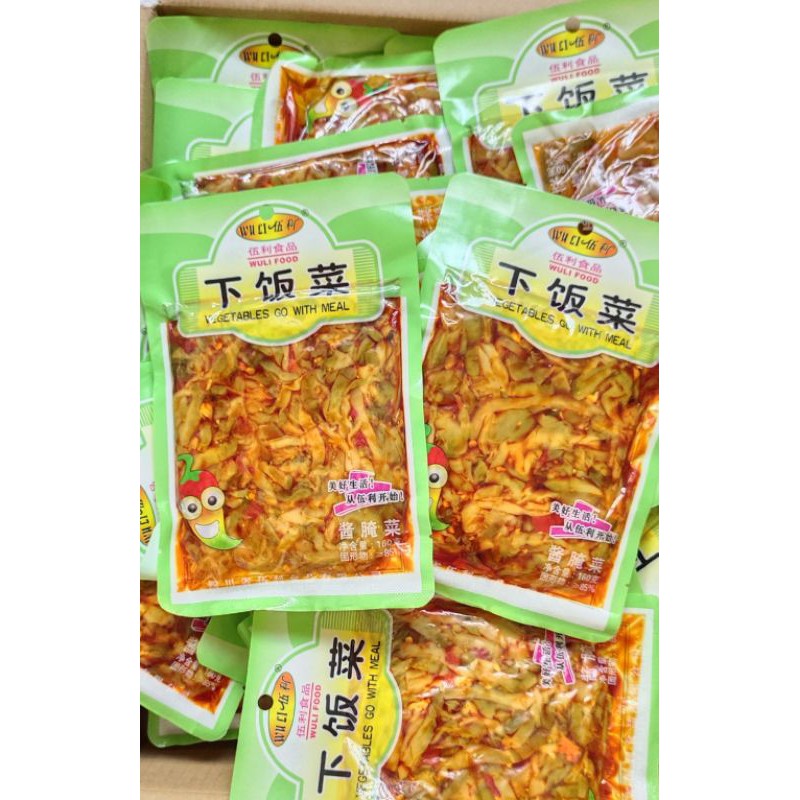 Rau muối kim chi mầm đá chua cay đặc sản Vân Nam Trung Quốc ( gói to 160g)