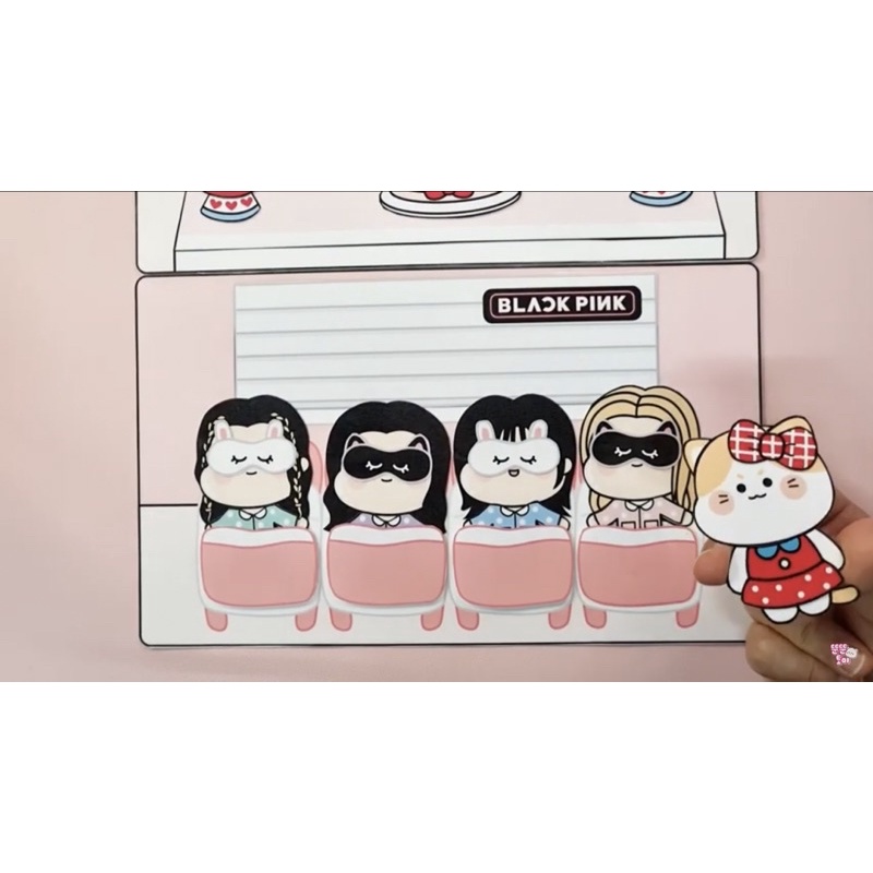 Búp bê giấy Blackpink kpop Shut down cực xinh!