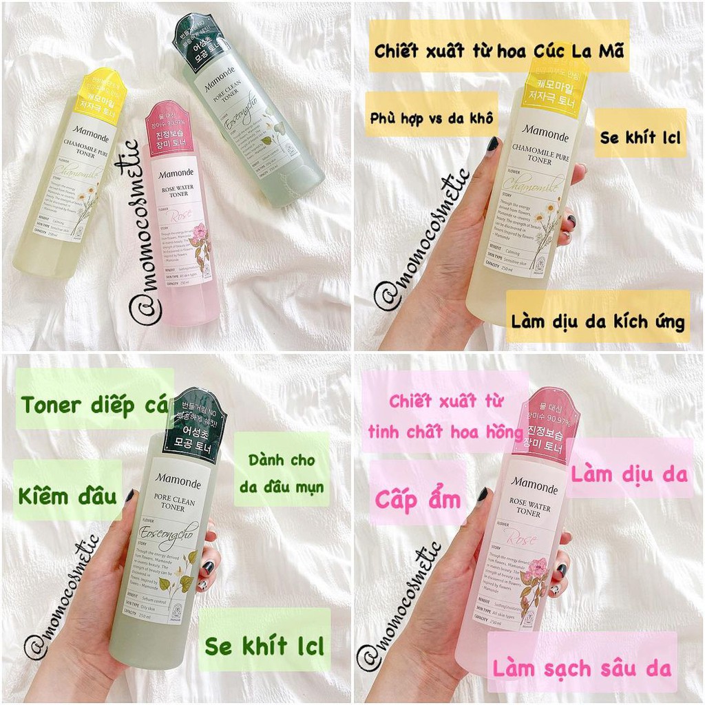 [Mã SKAMLTSM9 giảm 10% đơn 99K] Toner Mamonde