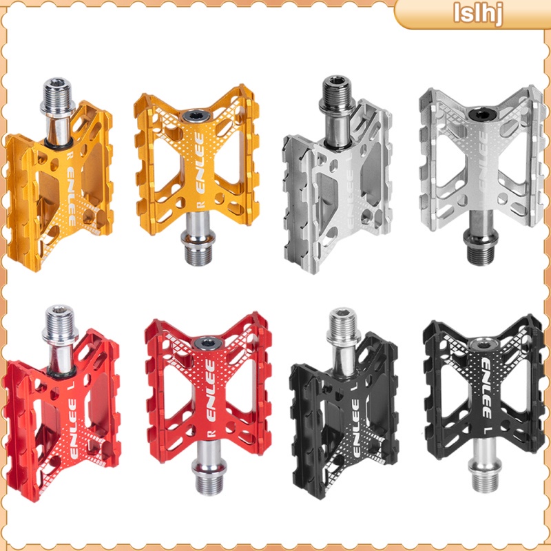 Cheap 1 Pair Bicycle Pedal Aluminum Alloy Mountain Bike Pedals Road Cycling Sealed Pedals Bmx Ultralight