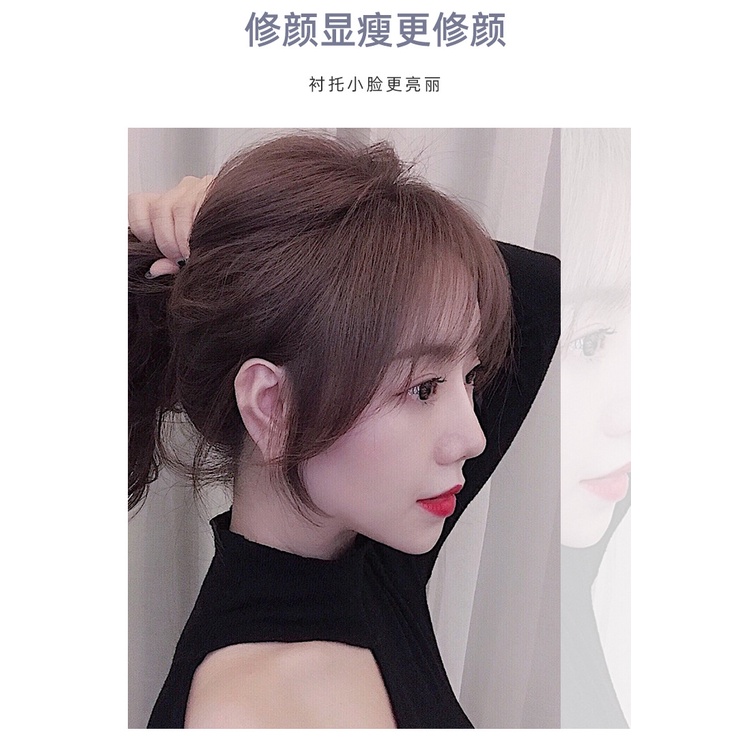 Tóc mái giả WIGSIN 3D có 2 kẹp tiện dụng dành cho nữ