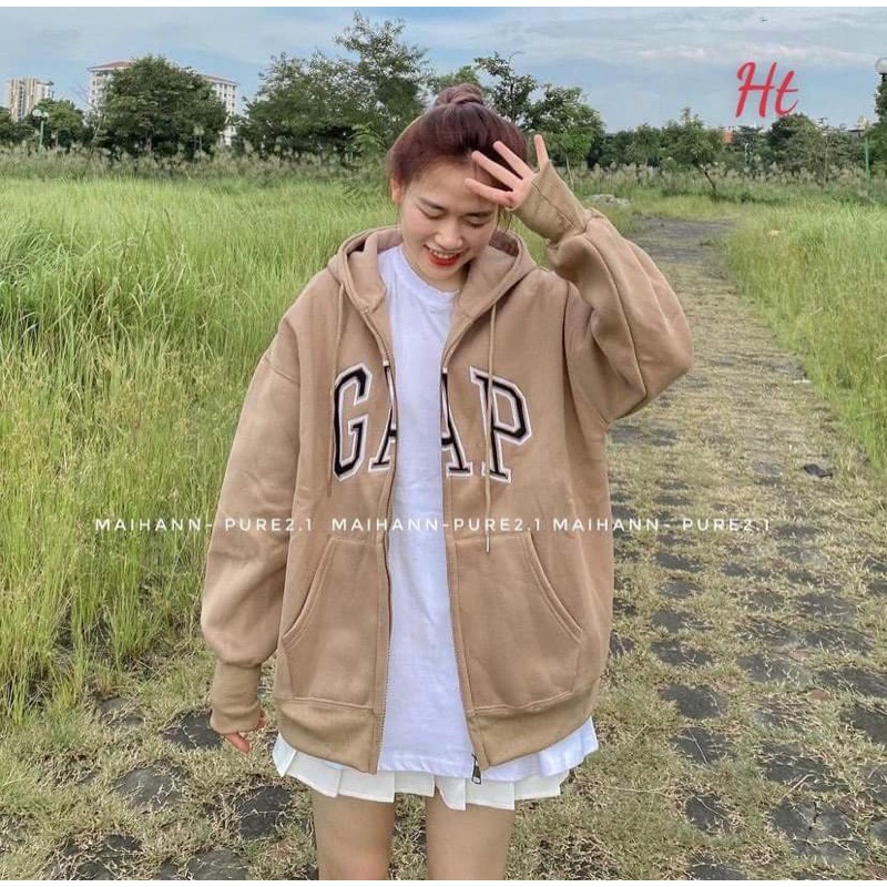 Áo khoá nỉ cotton GẶP HT12