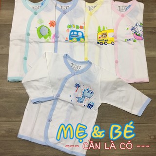 Combo 5 Áo Sơ Sinh, Áo Tay Dài Cho Bé Jou ( áo cotton loại tốt 3-7kg)