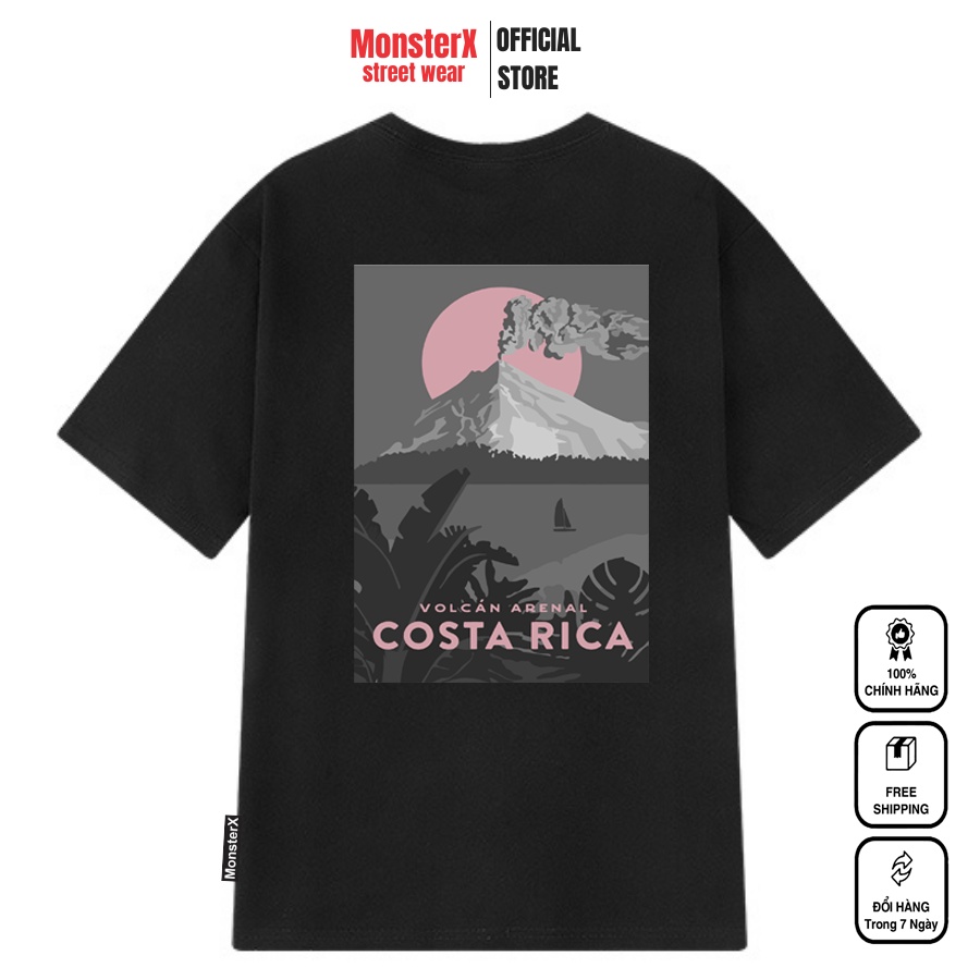 Áo thun unisex MONSTER X STREET Costa Rica phông tay lỡ nam nữ form rộng Local Brand