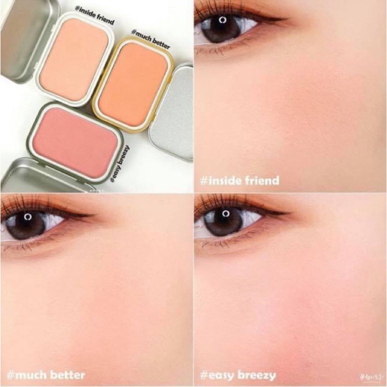 Phấn má hồng Mickey 3.CE x Disney Blurring Blush bám lâu, dạng hộp thiếc nhỏ nhẹ tiện dụng - PHIÊN BẢN GIỚI