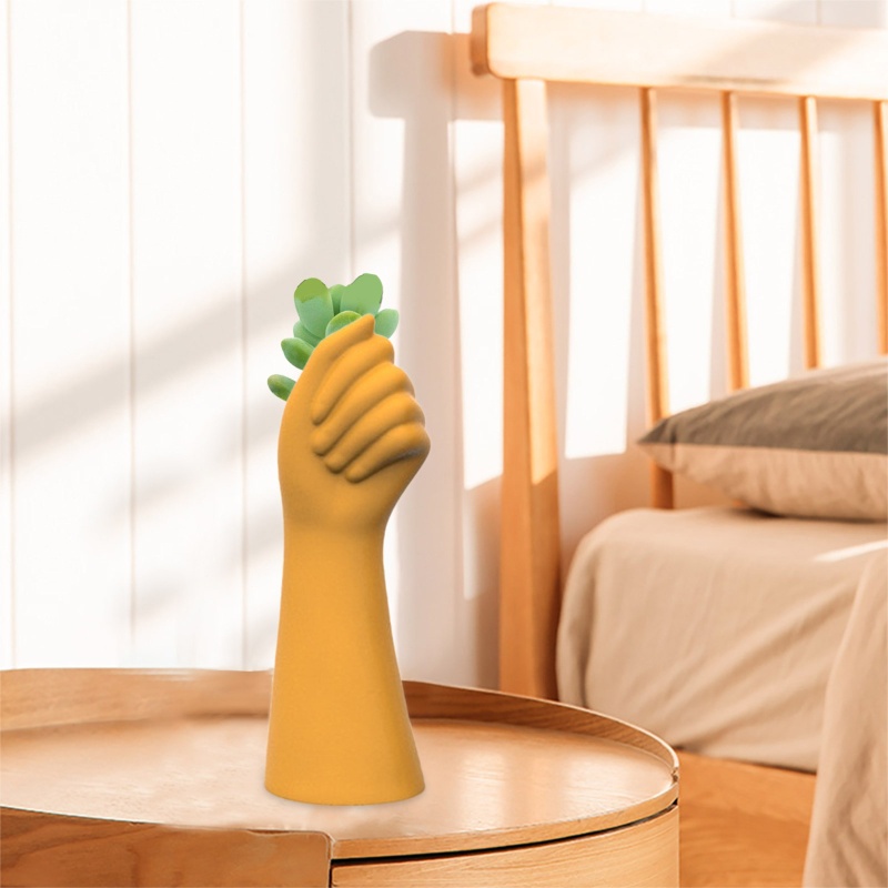 Khuôn Silicone Làm Chậu Hoa Tạo Hình Học DIY