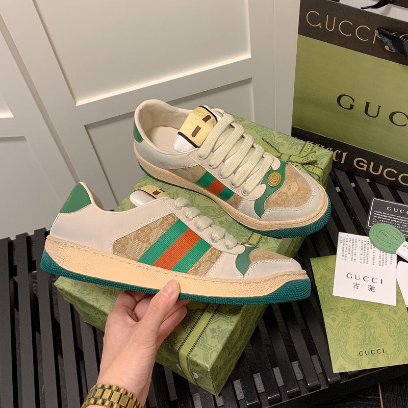 💟 Siêu Cấp 💟 Giày Gucci Sơn Tùng Bản Đẹp, Giày GC Sơn Tùng Nam Nữ 3 Màu Hồng ,  Xanh , Tím
