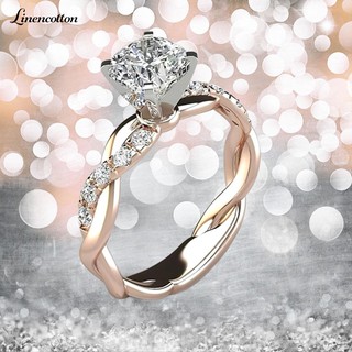 Nhẫn Đính Hôn Đính Đá Zircon