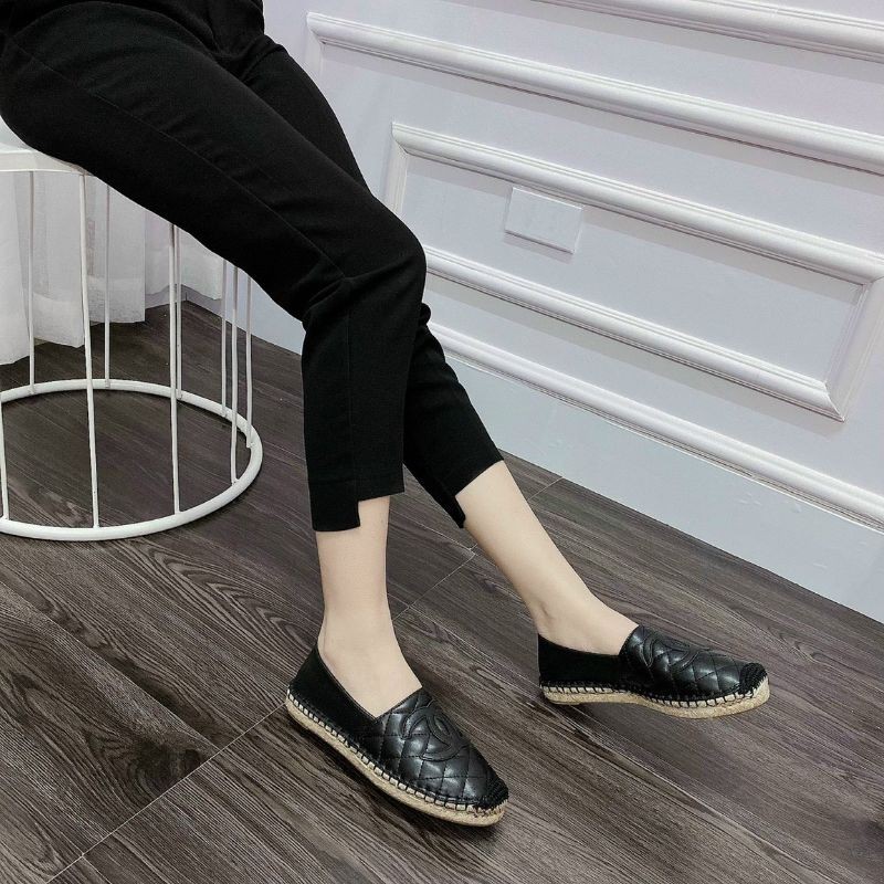 V(ẢNH THẬT) Giày Mọi Slipon Da Mềm Trần Chỉ Viền Cói Fullbox Bill Túi Cao Cấp