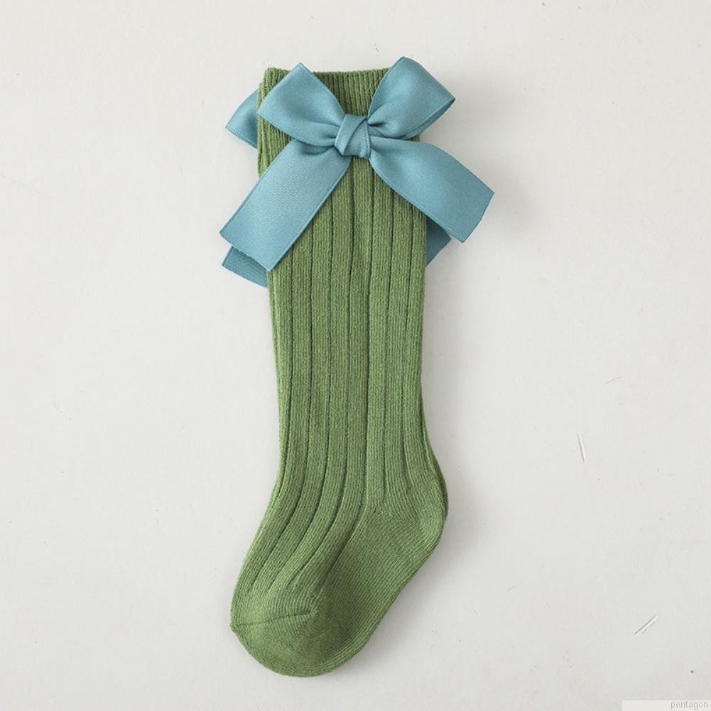 Vớ cotton cổ cao thoáng khí màu sắc kẹo ngọt cho bé gái từ 0-10 tuổi