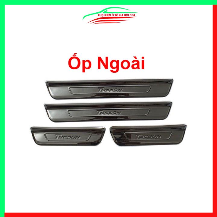 Ốp bậc cửa nẹp bước chân TITAN ô tô Hyundai Tucson 2022-2023 chống trầy bảo vệ xe