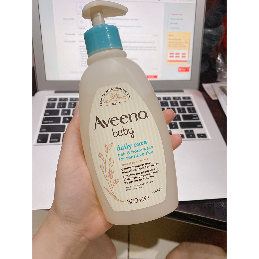 Sữa tắm gội 2in1 Aveeno Baby