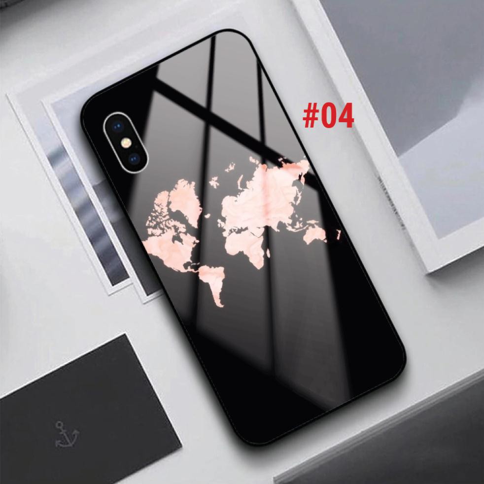 Ốp lưng kính Samsung Galaxy S8 S8+ S9 S9+ S10 S10+ in hình BLACK WHITE