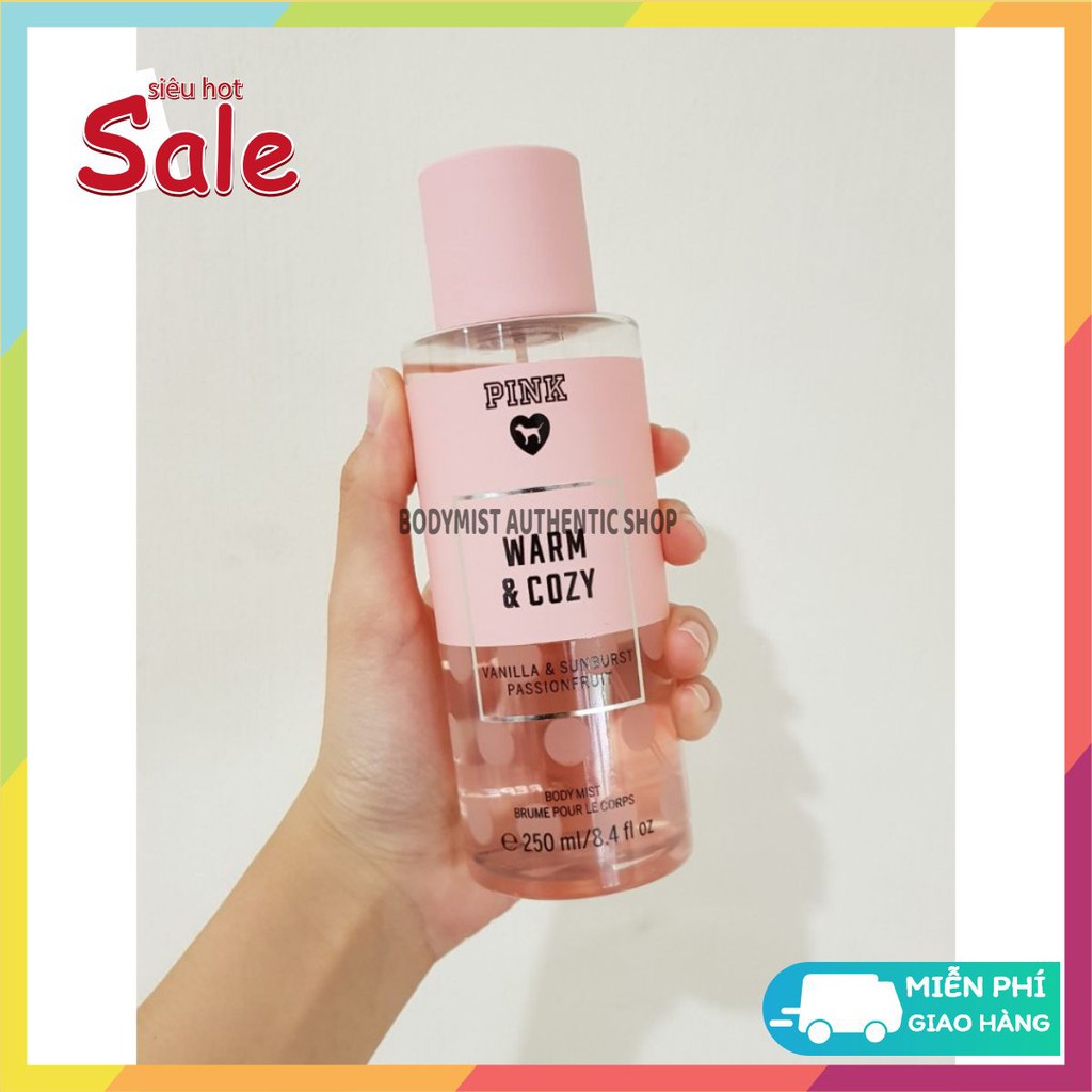 Xịt Thơm Body Victoria Secret Warm Cozy 250ml [𝑩𝒐𝒅𝒚𝒎𝒊𝒔𝒕 𝑨𝒖𝒕𝒉𝒆𝒏𝒕𝒊𝒄] | Thế Giới Skin Care