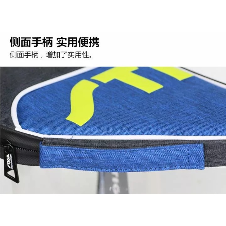 Bao Vợt Bóng Bàn Stiga Tròn Loại Vải Cao Cấp - Màu Xám Xanh - Bao Nhỏ Gọn , Dễ Dàng Đi Khắp Nơi