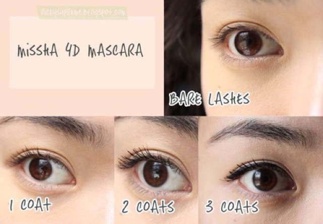 Chải chuốt mi Mascara Missha Style 4D Hàn Quốc không lem
