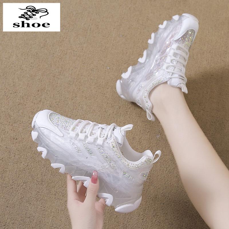 Giày Thể Thao Đế Dày Phối Lưới Mỏng Thoáng Khí Thời Trang Cho Nữ