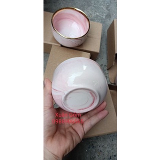Bát cơm viền vàng