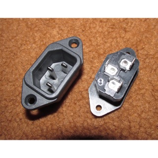 Đuôi nguồn AC Inlet ba chấu loại tốt