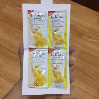 Combo 4 gói dầu gội và xả Enchanteur
