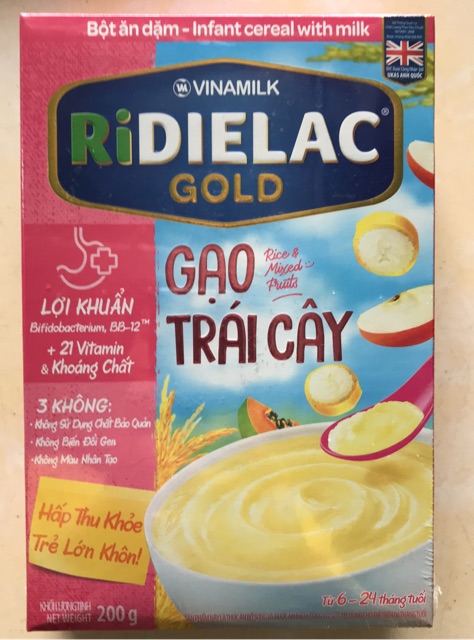 Bột ăn dặm RiDIELAC GOLD 200g