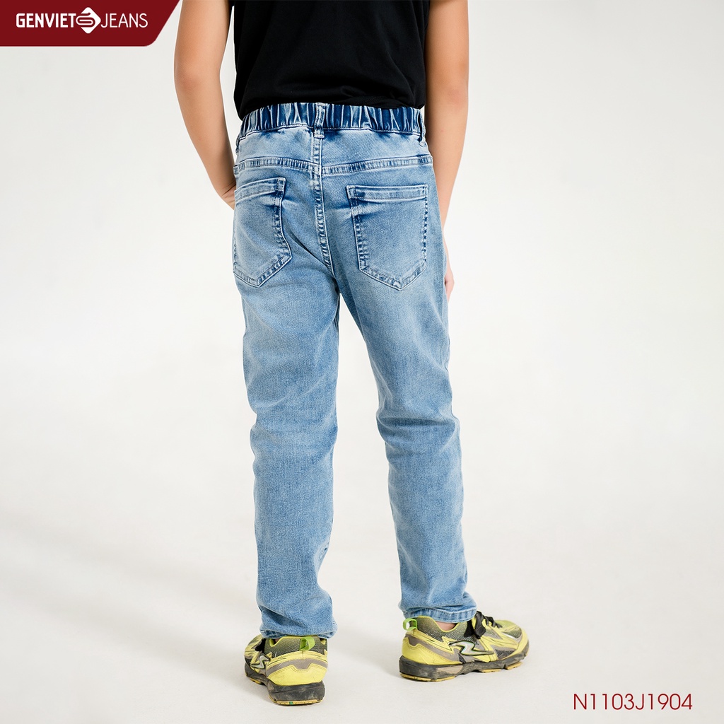 Quần Dài Jeans Bé Trai Basic GENVIET KID N1103J1904