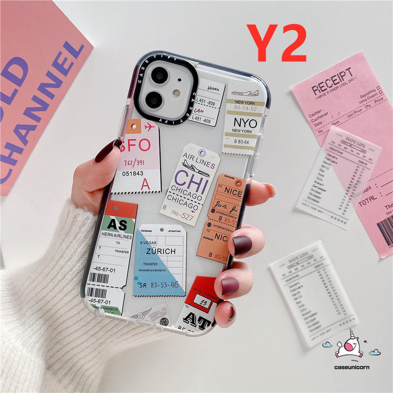 Ốp điện thoại in hình nhãn/vé máy bay dành cho iPhone 11 12 Pro Max 7plus 8plus 12 mini 7 8 6 6s Plus 12pro X XR XS MAX 11Pro Max SE | BigBuy360 - bigbuy360.vn