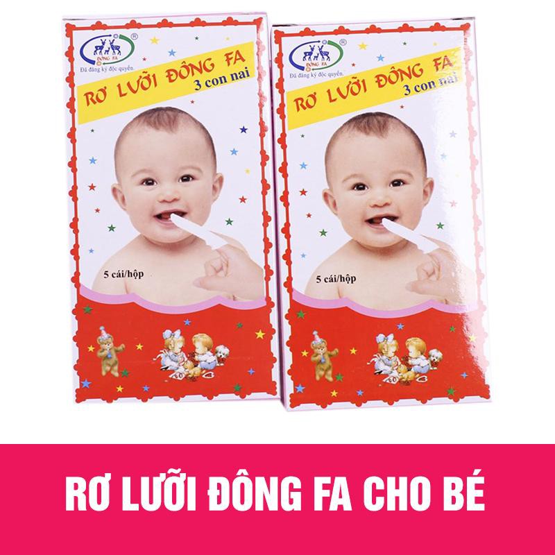 Gạc Rơ Lưỡi Đông Fa Dành Cho Bé - Lẻ 1 Hộp / Lốc 10 Hộp - cvspharmacy