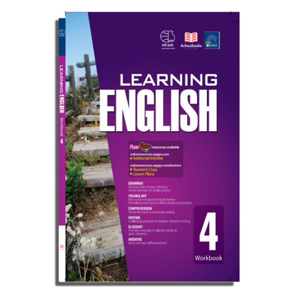 Sách: Learning English - Tiếng Anh Lớp 3 và Lớp 4 ( 8 - 10 tuổi )