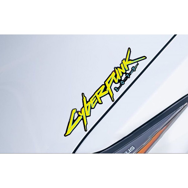 Cyberpunk 2077 Sticker Ô tô Xe máy Xe tay ga Motocross Xe đạp Phản quang Decal dán sửa đổi mát mẻ cho Honda