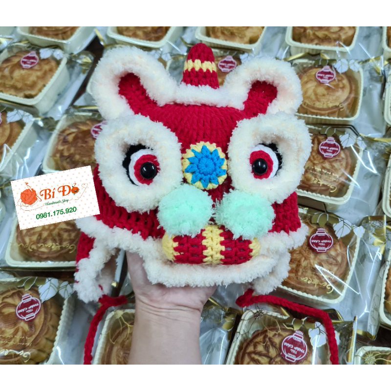 Nón con Lân cho bé bằng len!