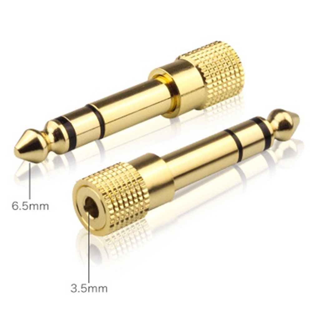 Đầu chuyển đổi âm thanh nổi đầu cắm 6.5mm sang lỗ cắm 3.5mm chuyên dụng dành cho đàn guitar