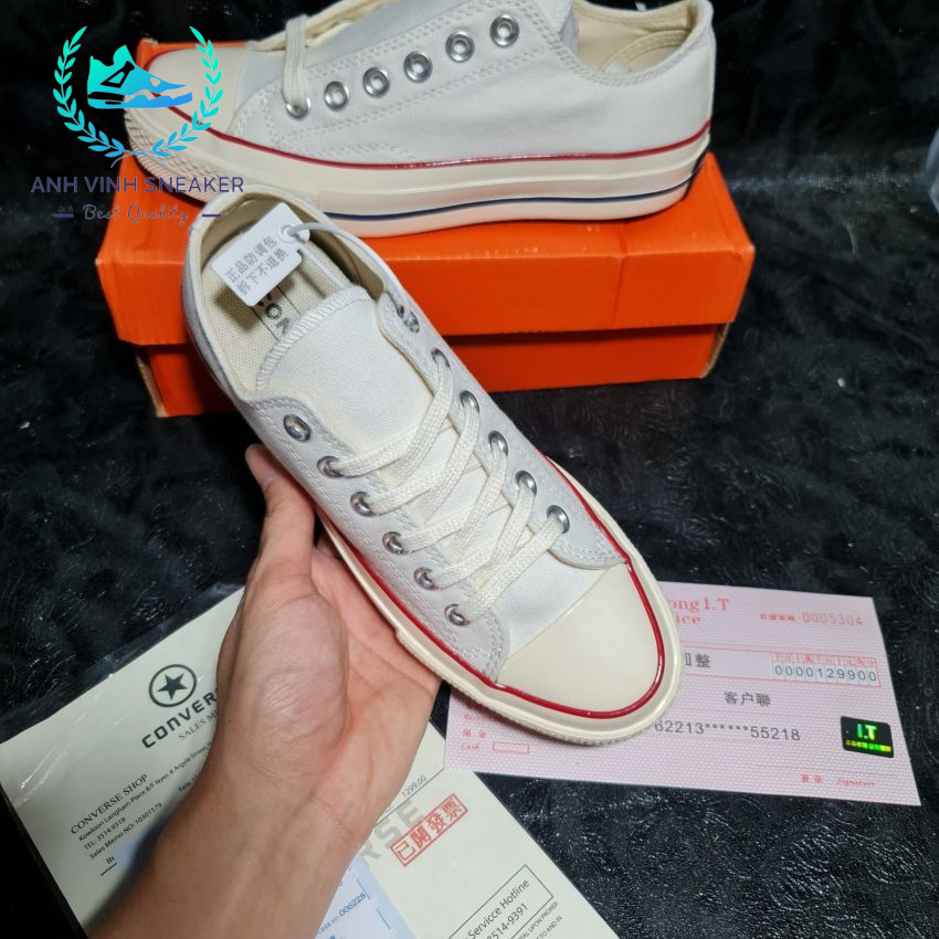 Giày Converse 1970s trắng nam nữ cổ thấp