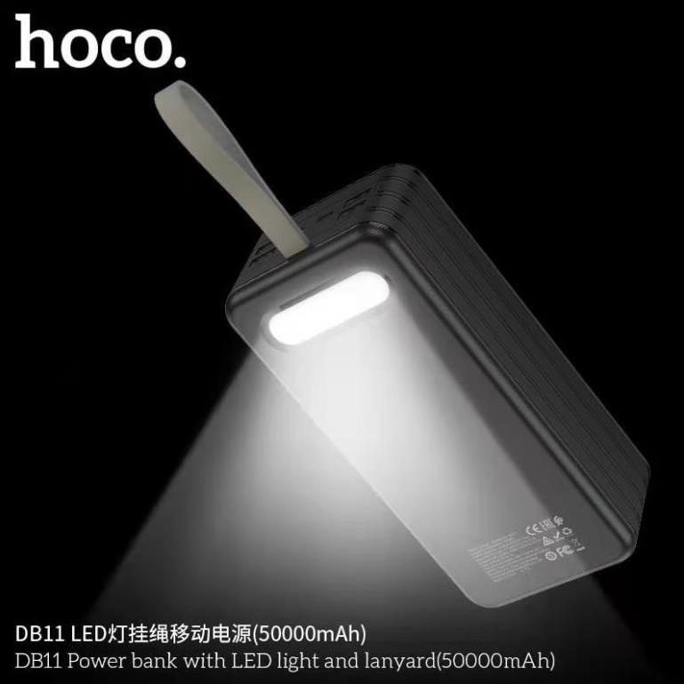 Pin sạc dự phòng nhanh 50.000mAh Hoco db11 - sạc dự phòng dung lượng khủng 7 cổng input output có đèn LED cao cấp