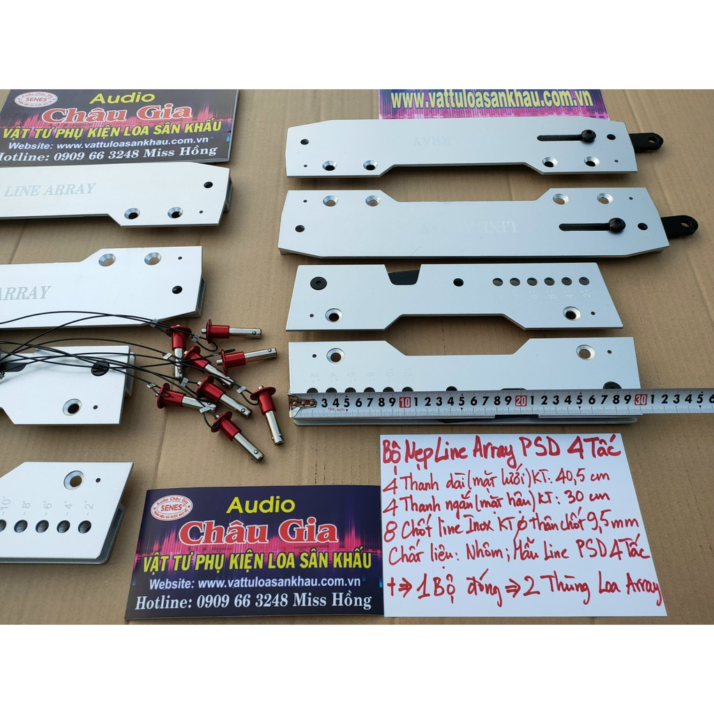 Nẹp loa array, line array 4T 1 bộ Audio Chau Gia - 4T mẫu PSD