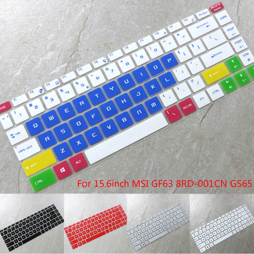 Màng bọc bàn phím laptop chất liệu silicon siêu mỏng dành cho 15.6 Inch Msi Gf63 8rd-001cn Gs65