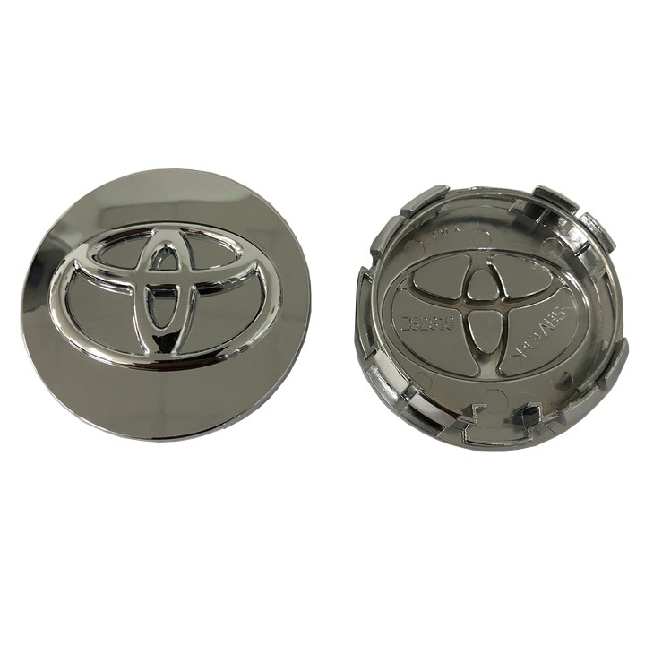 Biểu tượng logo Toyota chụp mâm, vành, bánh xe ô tô kích thước 62mm - 5 màu - Mã: TOYOTA62