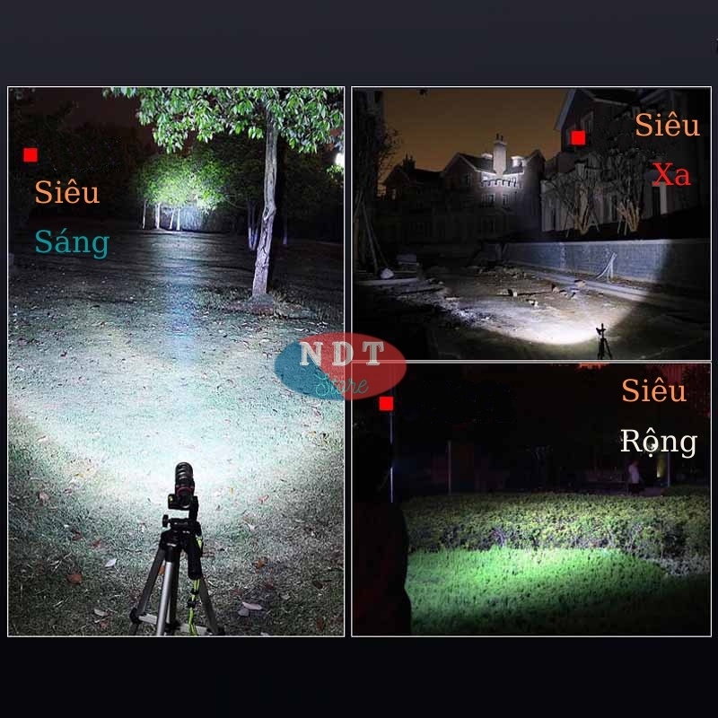 Đèn Pin Cầm Tay Siêu Sáng CREE Ultrafire Có Hộp Hợp Kim Chống Nước Ánh Sáng Mạnh Pin Khỏe Kèm Sạc Siêu Tiện Dụng