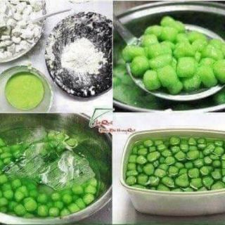combo 2 Bầu giống lá cơm nếp màu xanh