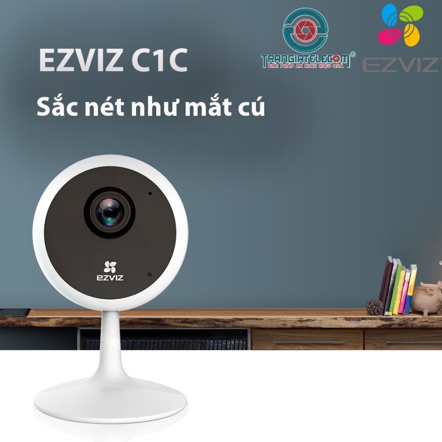 Camera wifi trong nhà Ezviz C1C-B 2MP đàm thoại 2 chiều - TRANGIATELECOM