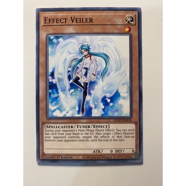 Thẻ bài yugioh SDaz en018	"Effect Veiler" common