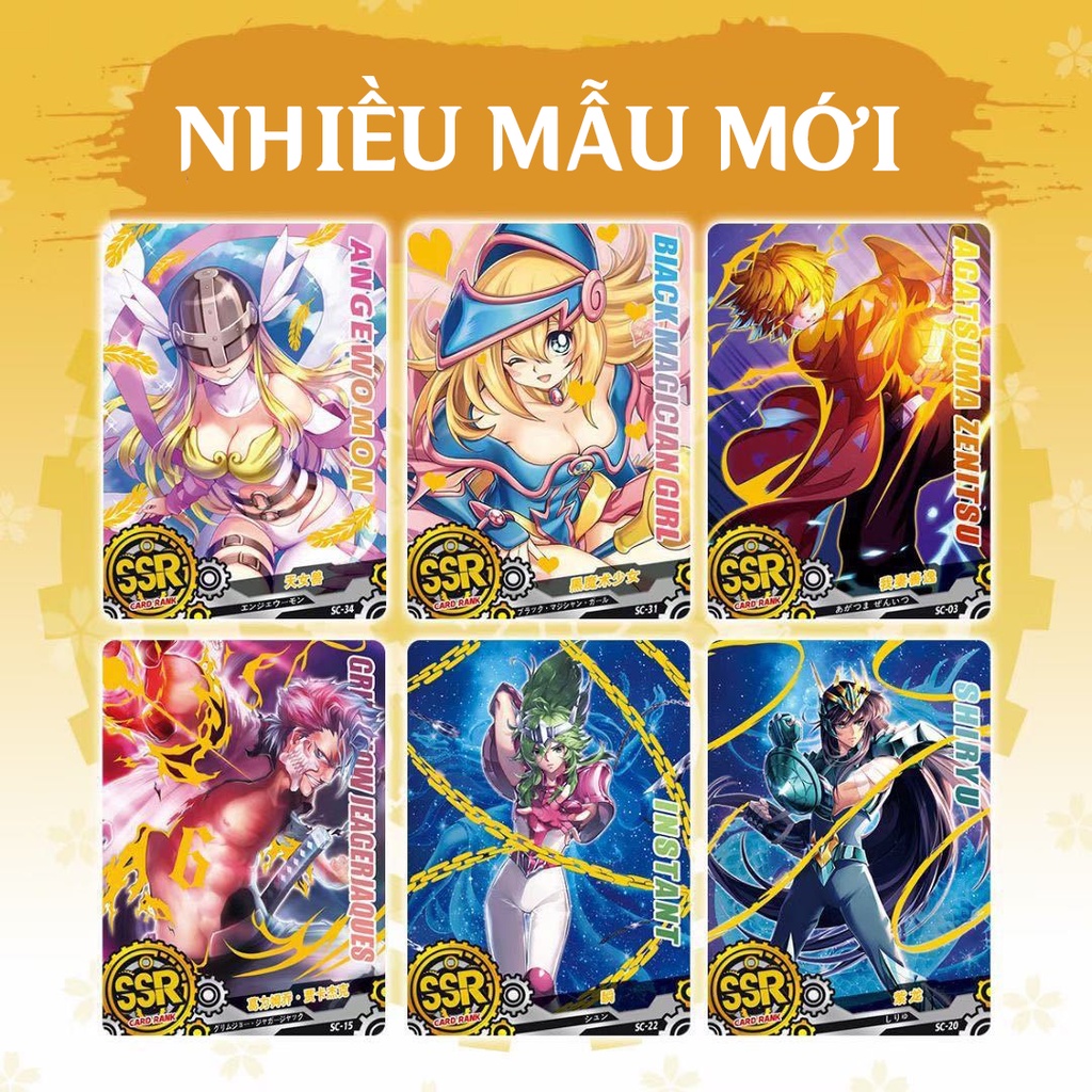 [BẢN ĐẶC BIỆT] Set 5 ảnh thẻ nhân phẩm GOD ngẫu nhiên Anime Sword Art Online,Re:Zero,Bleach, Fate, Yu-Gi-Oh!, Fairy Tail