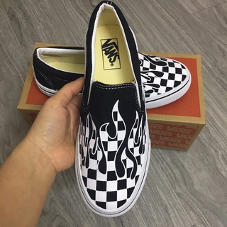 [SALE SỐC-SẴN HÀNG] Giày 𝐕𝐀𝐍𝐒 era checherboard lửa đen trắng size 36->43 NAM NỮ