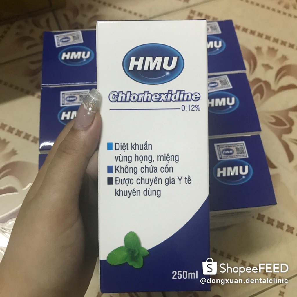 Nước súc miệng HMU Chlorhexidine 0,12% - Đại học Y Hà Nội