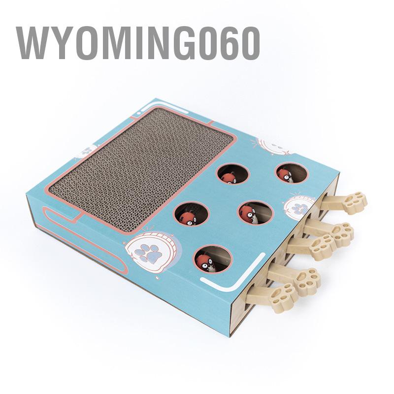 [Hàng Sẵn] Đồ chơi làm giàu cho mèo tương tác Grind Claw Rest Chơi 3 trong 1 Sự nhàm chán Giảm nhẹ sự dành có nốt ruồi【Wyoming060】