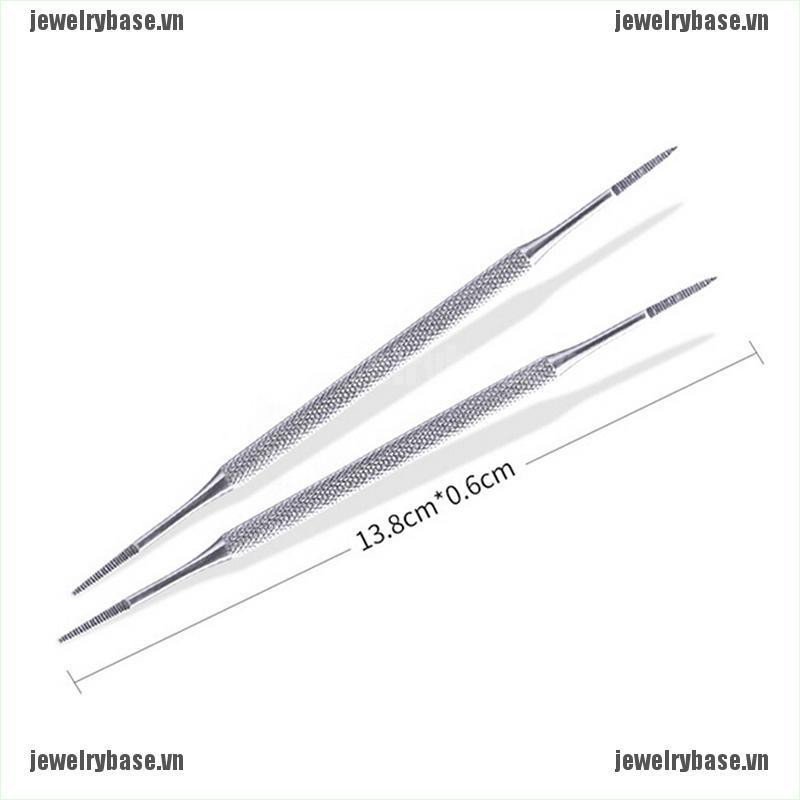 [Base] 1pcs double ended pedicure file satin edge ingrown toe nail lifter [VN]