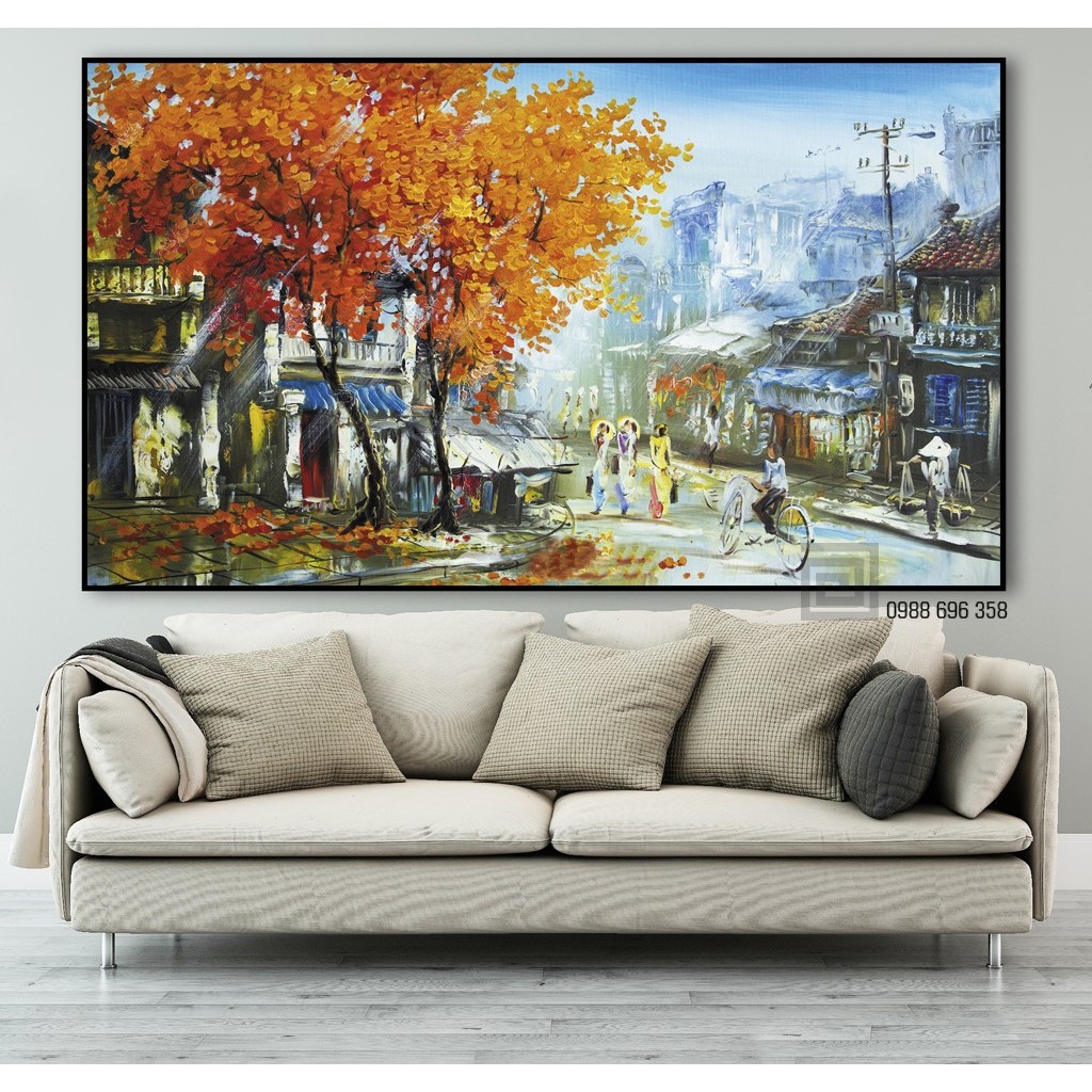15 khung anh và tranh treo tường Canvas thiên nhiên CỠ ĐẠI, khung Composite VIP
