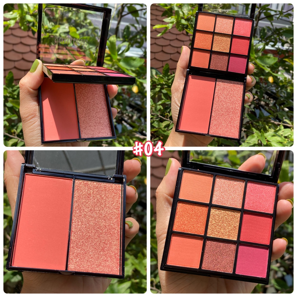 Bộ kit 2 tầng  phấn mắt má hồng COLORS EPIC EYE AND CHEEK PALETTE HF4034