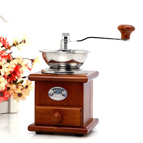 Cối xay tiêu, cà phê đa năng cao cấp bằng gỗ xoan đào loại lớn - BX0451